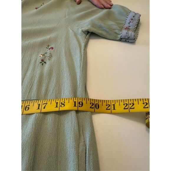 Vintage Hand Painted Papy Boez Midi Dress Sz S/M 90’s, Cottagecore - Picture 10 of 12